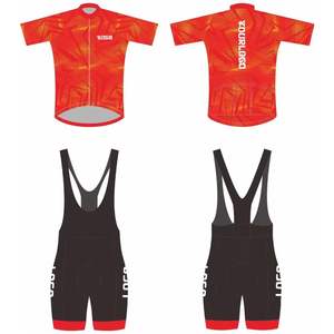 Ensemble de maillots de vélo personnalisés à manches longues imprimés par sublimation de haute qualité pour hommes et femmes ensemble de maillots de vélo de route personnalisés bavoirs de cyclisme - Product Image 5