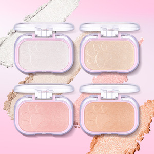 Iluminadores de Maquillaje al por Mayor, Marca Privada, Polvo <span class=keywords><strong>Iluminador</strong></span> Brillante, <span class=keywords><strong>Iluminador</strong></span> Rosa, Paleta Individual con Logotipo - Product Image 5