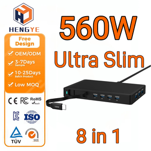 อะแดปเตอร์ชาร์จเร็วแบบพกพา 560W รุ่นบางเฉียบ ช่องเสียบ USB-C หลายพอร์ต พร้อมหน้าจอแสดงผล - Product Image 1