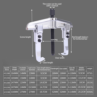Extractor de Engranajes Manual de 2 Mordazas Tipo Barra, Herramienta de Extracción de Rodamientos y Ruedas, Kit de Herramientas de Desmontaje de Poleas y Engranajes de Alta Resistencia para Extraer Engranajes OEM
