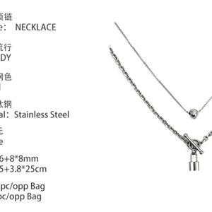 Collar de Moda para Mujer, Estilo Hip Hop, con Colgante de Bola y Cierre, en Acero Inoxidable con Baño de Oro de 18K, Superventas - Product Image 4