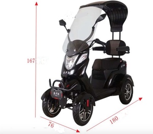 Scooter Eléctrico de Cuatro Ruedas Everbright de Fábrica China Directa <span class=keywords><strong>para</strong></span> Personas Mayores con Discapacidad, Diseño Plegable, Electrónico Inteligente - Product Image 3