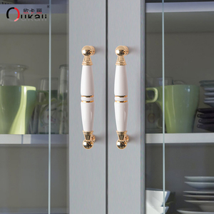 Modern China Zinc Ceramic Alloy <strong>Door</strong> Handle for Cabinet Drawer Wardrobe Dresser Bedroom Bathroom Living Room Kitchen Use - Product Image 4
