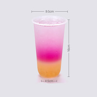 Gobelets en plastique transparents en PP durables et jetables en forme de U avec logo personnalisé pour thé au lait à bulles, smoothies (8oz-24oz) pour boissons froides