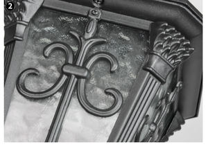 Индивидуальный уличный фонарь в европейском ретро-стиле, алюминиевый, антикоррозийный, IP66, для гостиниц, на высоком столбе - Product Image 6