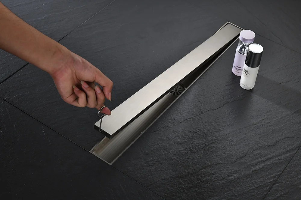 shower drain bushed copper strip