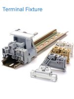 Support de fixation pour bornier d'extrémité de rail DIN EW-35, plaque de fixation pour bornier, accessoires de câblage pour armoire de commande électrique