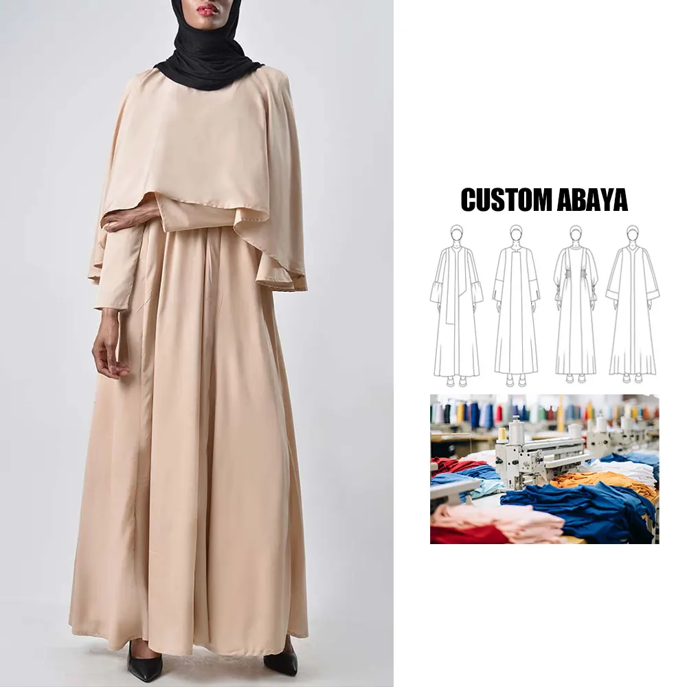 Afghanistan kleid 2024 оптовая продажа женская Дубай Абая Исламская одежда накидка Обычная абайя Дубай женское мусульманское платье