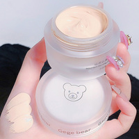 Crème de fond de teint hydratante et éclaircissante Gege Bear, couvrance totale, convient à tous les types de peau, maquillage du visage, couvre les cernes, l'acné, base de crème
