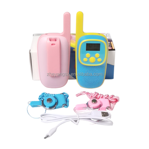 Intercomunicador con linterna <span class=keywords><strong>MP3</strong></span> para niños y niñas, <span class=keywords><strong>walkie</strong></span> <span class=keywords><strong>talkie</strong></span> de 3KM, antifugas, 400mAh, novedad - Product Image 5