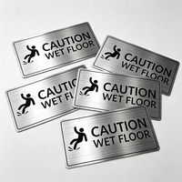 Plaque signalétique personnalisée en acier inoxydable pour porte de bureau, panneau d'avertissement de bâtiment haut de gamme, fabricant de plaques d'information