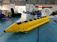 Bateau banane gonflable durable pour 8 personnes, flotteur de piscine d'été robuste pour la fête de plage en famille, conception essentielle pour un usage domestique