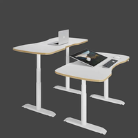 Cadre de bureau électrique réglable en hauteur, moderne, convertible, extensible, à moteur unique, prix usine, en métal