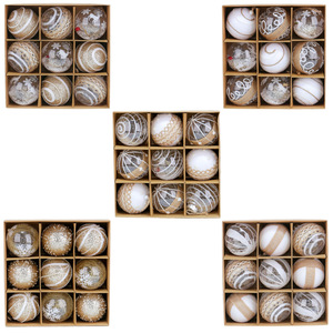 Wholesale Christmas Ball Set Painted Ball Decoration <b>Plastic</b> Christmas Balls Xmas <b>Tree</b> Pendant for Holiday Decor - Product Image 6