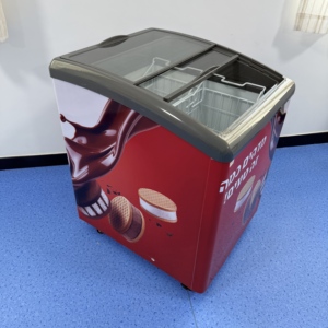 <span class=keywords><strong>Congélateur</strong></span> coffre commercial 150L à refroidissement rapide, <span class=keywords><strong>congélateur</strong></span> profond, réfrigérateur, personnalisable avec publicité, vente en gros - Product Image 3