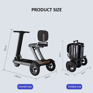KSM-908 Smart Hot Selling 3 Wheels Handicap <b>Mobility</b> <b>Scooters</b> Fashion Electric <b>Foldable</b> Electric <b>Scooter</b> with Seat for Elderly - Product Image 4