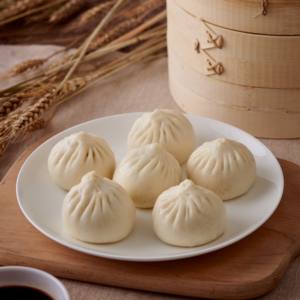 Sanquan, pain cuit à la vapeur salé et moelleux, à base de levain de pain ancien, (Xiao Long Bao), collation végétalienne en sachet - Product Image 6