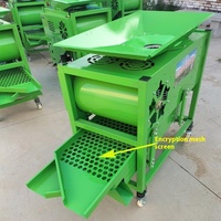 Vier Niveaus Knoflook Zaad Schil- en Scheidingsmachine Zachte Siliconen Slijpplaat 220V Motor Fruit- en Groentescheider Zeef