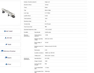 האלפים RS60N11M9A0F <span class=keywords><strong>60mm</strong></span> 10KB מנוע מונע מאסטר סוג מנוע N פוטנציומטרים שקופיות מדעך - Product Image 5