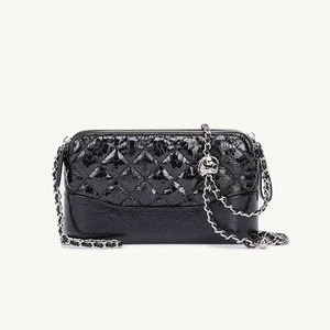 Zenos Silver Genuine Leather Quilted Crossbody Bag Women French Style <b>Small</b> Chain Shoulder Bag Luxury High End Fashion <b>Handbag</b> - Product Image 2