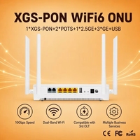 C-data FD624TS3-R880s WiFi 6 VoIP Gateway 10G 3000Mbps 4GE 2POTS 2WIFI6 AX3000 XGSPON ONU