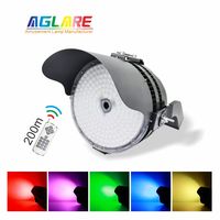 Projecteur LED rond Aglare 500W RGB pour éclairage de scène et extérieur, projecteur paysager RGB