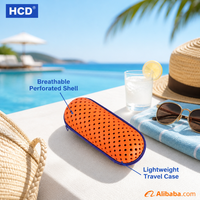 Étui de protection pour lunettes de soleil et de natation en EVA, bleu, avec fermeture éclair, réutilisable, écologique, taille personnalisée, vente en gros fabricant