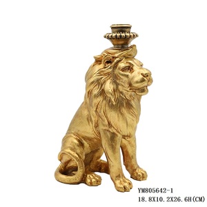 Juego de moldes para velas de té con forma de animal de resina de color dorado personalizado - Product Image 5