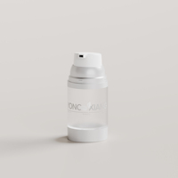 Pot à vide en plastique avec pompe sans air de luxe Logo personnalisé comme PP pour sérum crème pour le visage soins de la peau nettoyant pour le visage emballage de cosmétiques