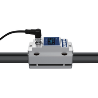 Débitmètre à ultrasons SENTEC FHM500 de type pince pour liquides avec affichage LED, petit débitmètre à pince pour tuyaux DN15-40, débitmètre de surveillance