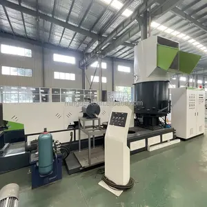 Online agglomerator Ldpe lldpe pp woven bags granulator machine