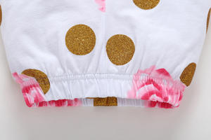 Ropa de Diseño para Niñas, Conjuntos de Romper de Algodón con Pantalones Florales para Bebés, Tienda China - Product Image 6