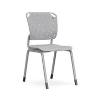 Chaise de bureau individuelle empilable en plastique pour bibliothèque, salle de lecture, établissement d'enseignement, formation, étudiants et conférences