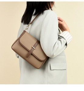 New Women's Small <b>Square</b> Bag Fashion Versatile Soft Leather Messenger Bag Light Luxury Shoulder Handbag - Product Image 4