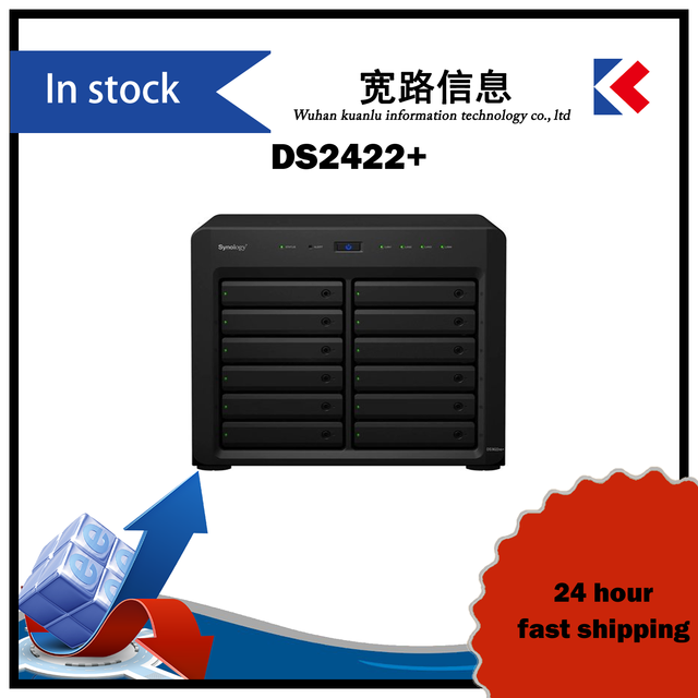 DS2422+ 12-Bay Enterprise NAS Server Max 32GB DDR4 ECC AMD 4-Core for File Storage VM Backup