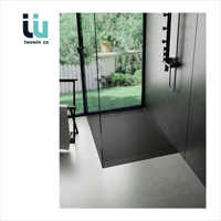 Receveur de douche rectangulaire contemporain Twowinco pour salle de bain, base de douche SMC pour design intérieur moderne