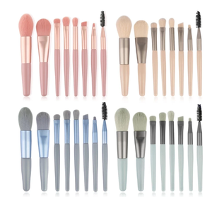 ชุดแปรงแต่งหน้าสีมาการองขนาดเล็กแบบพกพา ขนแปรงนุ่ม เครื่องมือเสริมความงามสำหรับอายแชโดว์ - Product Image 1