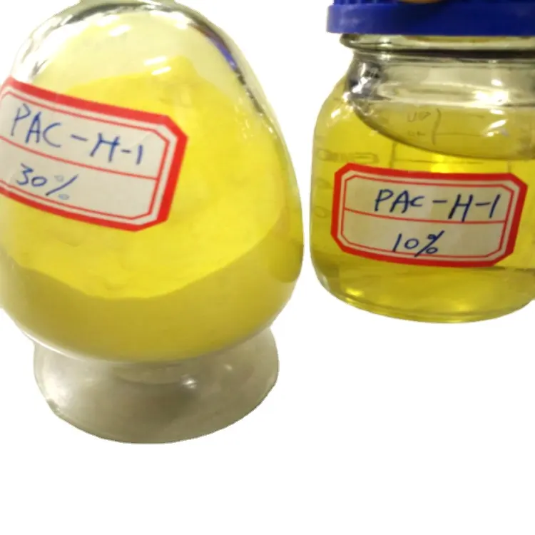 NSF โพลีอลูมิเนียมคลอไรด์ 30% PAC สีเหลืองอ่อน เกรดน้ําดื่ม