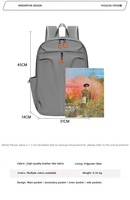 Mochila Escolar de Diseño Casual Unisex con Logotipo Personalizado de Fábrica, Estilo Clásico Moderno, Forro de Poliéster Oxford, Cierre Impermeable