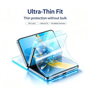 Film protecteur souple auto-réparant en rouleau pour écrans pliables – Vente en gros usine de rouleaux de film brut pour panneaux de téléphones portables pliables - Product Image 6
