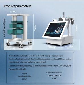 (Offre Spéciale) Microscope Épigenétique S-drive Tech 5-en-1 pour l'analyse des cheveux et du cuir chevelu, machine avec écran LCD 11 pouces, massage/oxygène/vibration - Product Image 6
