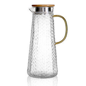 AIHPO3-Alto jarra de vidrio de borosilicato, jarra de agua fría con tapa para bebidas frías y calientes, novedad de 2023, venta al por mayor - Product Image 3