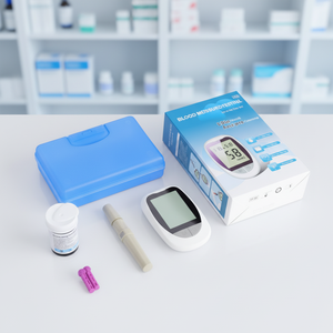 Высококачественный цифровой умный глюкометр с сертификатом CE, модель для домашнего использования, медицинский прибор с электропитанием для измерения уровня сахара в крови - Product Image 2