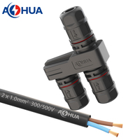 Vente directe d'usine H16 assemblage de fixation à vis Type PA66 2pin séparateur connecteur de joint de câble étanche pour distributeur d'alimentation