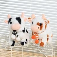 Nouveau jouet en peluche vache électrique de simulation, animal de compagnie électronique qui marche, jouets en peluche pour enfants