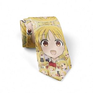 Corbata de poliéster con estampado de dibujos animados a rayas para hombre, ideal para fiestas, negocios y uso formal, en stock. - Product Image 2