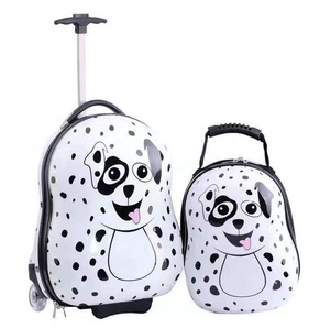 2020, estuche rígido de moda, diseño dulce, estampado de dibujos animados de animales, conjunto de 2 uds, maleta para niños - Product Image 3