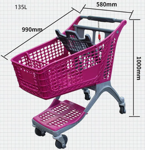 Carrito de supermercado Carrito de compras de plástico - Product Image 2
