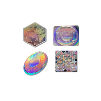 ITrust Étiquette de sécurité adhésive holographique 3D personnalisée avec logo, en matériau PET, modèle ITS109
