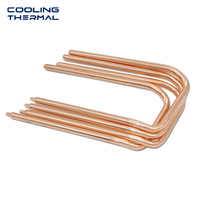 Tube thermique en cuivre cintré sur mesure, formé par CNC, sinterisé, pliage de précision pour assemblage de refroidisseur CPU/GPU de serveur, OEM/ODM